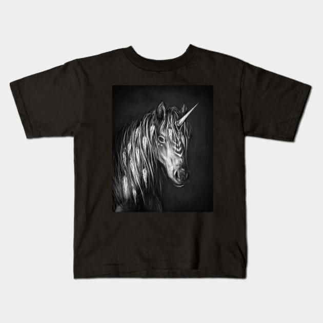 Unicorn Kids T-Shirt by justingedak